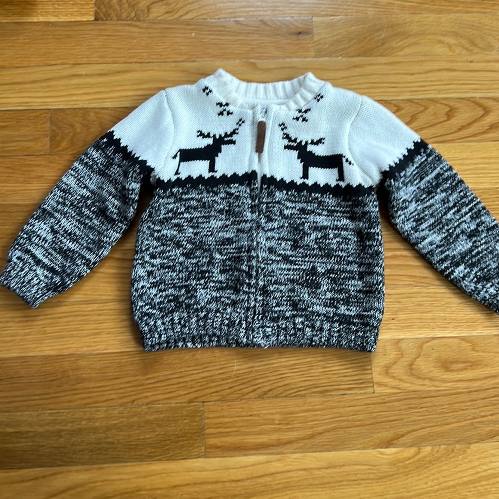 2/$20 Baby Boys half zip sweater